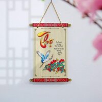 Tranh Thư Pháp Bằng Gỗ Chữ Phúc , Lộc, Thọ Trang Trí Ngày Tết