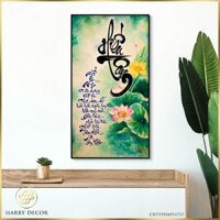 Tranh Thư Pháp Chữ Hiếu Tâm CD7TPHAP11717