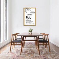 Tranh thư pháp chữ "Hiếu" W1268 | Tranh phong cách thư pháp vẽ tay Size 50 x 75