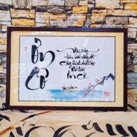 Tranh thư pháp Tri Ân, Ơn Thầy, Ơn Cô