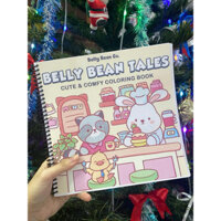Tranh tô màu Belly Bear Tales- gáy lò xo
