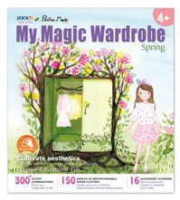 Tranh tô màu dán hình thiết kế quần áo phụ kiện Mùa Xuân