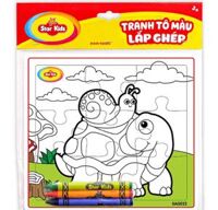 Tranh tô màu lắp ghép con rùa K-702/3