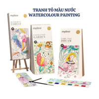 TRANH TÔ MÀU NGHỆ THUẬT CHO BÉ MIDEER WATERCOLOUR PAINTING THỦ CÔNG