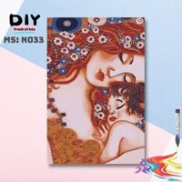 Tranh tô màu số hóa DIY Tranh mẹ và bé N033