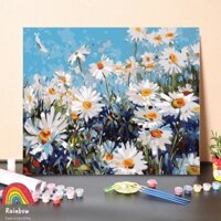 Tranh tô màu số hóa Rainbow Hoa H020