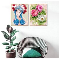 Tranh tô màu theo số, tranh số hóa, tranh tô màu số hóa Madoca - Kết hơp Vẻ đẹp Trung Hoa T2005 - T2013