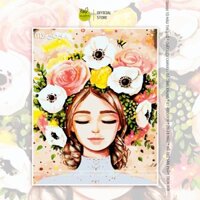 Tranh tô màu theo số, tranh số hóa, tranh tô màu số hóa Madoca - Công chúa tóc hoa T505