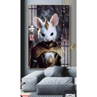 Tranh Tráng Gương 12 Con Giáp Chiến Binh Trung Hoa Lạ Mắt Phòng Khách/ Phòng Ngủ/ Quà Tặng