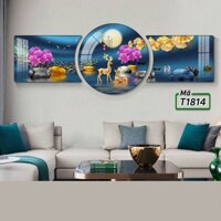 Tranh Tráng Gương BỘ 3 TẤM decor siêu sang