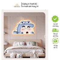 Tranh Tráng Gương Đèn Led Shin Cậu Bé Bút Chì Hóa Trang Dùng Trang Trí Phòng Ngủ Bé siêu cute/ làm quà tặng