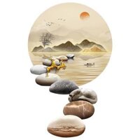 tranh tráng gương đèn led decor phòng khách phòng làm việc văn phòng , ... V.I.P