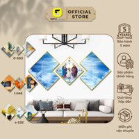 Tranh Tráng Gương Đối Xứng (Bộ 3) - Simple House, Treo Tường/Trang Trí Phòng Khách, Decor Phòng Làm Việc/ Phòng Ngủ (3)