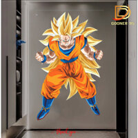 tranh tráng gương goku led cắm điện có thể thay thế đèn ngủ phòng trang trí cho giới trẻ