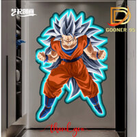 tranh tráng gương goku led cắm điện có thể thay thế đèn ngủ phòng trang trí cho giới trẻ