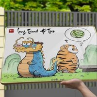 Tranh Tráng Gương LONG TRANH HỔ TÌM chế hài hước  Tranh vô tri  Tranh có khung  Tranh treo tường