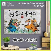 Tranh Tráng Gương LONG TRANH HỔ ĐÂU 2 PUBG chế hài hước  Tranh vô tri  Tranh có khung  Tranh treo tường