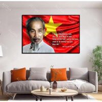TRANH TRÁNG GƯƠNG PHA LÊ TRANH BÁC HỒ - BÁC GIÁP - BÁC NGUYỄN PHÚ TRỌNG  món quà tri ân .Tranh decor trang trí phòng