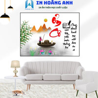 Tranh Tráng Gương - Quà Tặng Thầy Cô - Chữ Thư Pháp Công Ơn Thầy Cô
