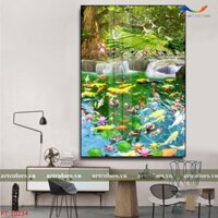 Tranh Tráng Gương Thác Nước (kích thước 40x60cm) - TN002