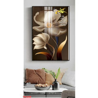 Tranh Tráng Gương Tranh thư pháp chữ Nhẫn - chữ Nhịn, chất liệu gỗ in tráng gương