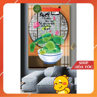 Tranh Tráng Gương Tranh thư pháp tri ân Thầy Cô, mẫu dáng đứng