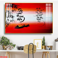 Tranh Tráng Gương - Tranh Treo Tường Tranh thư pháp tri ân Thầy Cô, mẫu treo ngang in tráng gương