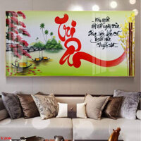 Tranh Tráng Gương - Tranh Treo Tường Tranh thư pháp tri ân Thầy Cô, mẫu treo ngang