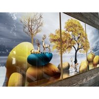 Tranh Tráng Gương, Tranh Treo Tường Phòng Khách, Phòng Ngủ, Cầu Thang chất liệu cao cấp, hình ảnh bóng đẹp | Tranh 888