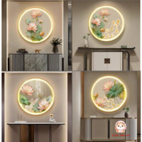 Tranh Tráng Gương Treo Tường Đèn Led Cao Cấp Trang trí Phòng Khách/ Phòng Ngủ/ Cửa hàng /Spa