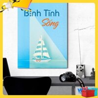 Tranh trang trí "Bình tĩnh sống" - W017