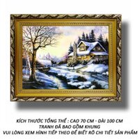 Tranh Trang Trí - Chút Nắng Mùa Đông 80 - Tranh Minh Hiền (KHUNG GỖ - 70 x 100 cm)
