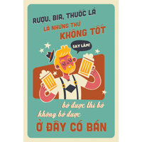 Tranh trang trí quán Nhậu, quán Bia, Nhà Hàng - BIA035