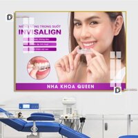 Tranh tranh tráng gương nha khoa. Tranh phòng khám răng, nha khoa, tranh răng hàm mặt
