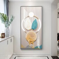 Tranh treo lối vào cầu thang chiếu nghỉ chất liệu tráng gương phong cách hiện đại tạo điểm nhấn nổi bật không gian