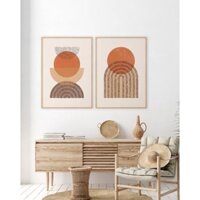 Tranh treo phòng ăn có móc tặng kèm, trang trí live stream bán hàng, tranh treo tường Xingdecor.