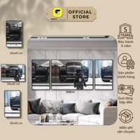 Tranh Treo Tráng Gương 5D Simple House - Gấu Kaws Sang Trọng (Bộ 3 Tấm) - Trang Trí Nhà Cửa, Decor Phòng Khách.