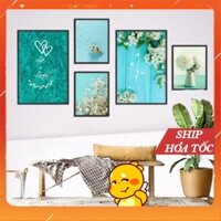 tranh treo tường 16 bộ 6 tranh treo tường mẫu mới hiện đại trang trí phòng, tranh dán tườn có sẵn keo 2 mặt T37