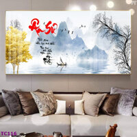 Tranh Treo Tường 20/11 - Chữ Thư Pháp Tri Ân Thầy Cô - Tranh Laminate Tráng Gương  (16 Mẫu)