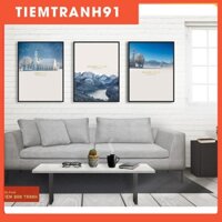 Tranh treo tường - Bộ 3 bức canvas tổng hợp 96 , tranh canvas giá rẻ