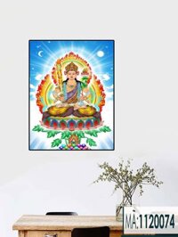 Tranh Treo Tường Canvas Hư Không Tạng Bồ Tát – Bình An, May Mắn Cho Phật Tử