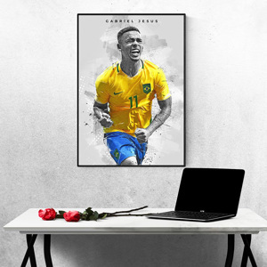 Tranh treo tường Cầu Thủ Bóng Đá Gabriel Jesus