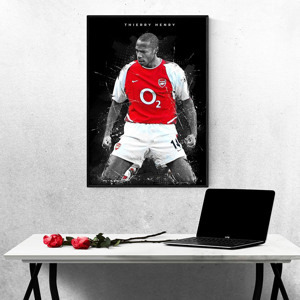 Tranh treo tường Cầu Thủ Bóng Đá Thierry Henry