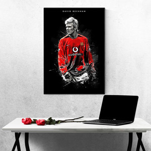 Tranh treo tường Cầu Thủ Bóng Đá David Beckham Mẫu 02