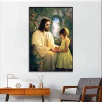 Tranh Treo Tường Công Giáo Chúa Giêsu Đức mẹ Maria treo nhà thờ Treo  Phòng Khách/ Phòng Ngủ Tặng kèm đinh chuyên dụng
