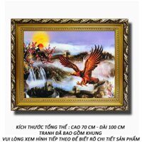 Tranh treo tường - Đại Triển Hồng Đồ - Tranh Minh Hiền (KHUNG GỖ - 70 x 100cm)