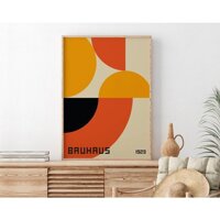 Tranh treo tường decor, BST tranh phong cách nghệ thuật kiến trúc Bauhaus, tặng kèm đinh treo - TIỆM TRANH 91 - BH07,30x40 khung đen