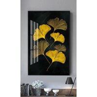 Tranh treo tường hiện đại hình hoa rẻ quạt hất liệu bóng kính hoặc vải canvas ZTU_226182