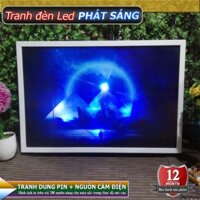 Tranh treo tường [HOT] tranh phòng ngủ, phòng khách. Sử dụng đèn led, hiệu ứng ánh sáng thay đổi màu sắc.