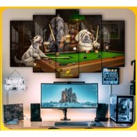 Tranh treo tường khung nhựa composit 2cm. Tranh Decor, tranh bi_a, Ball Billiards các quán đẹp bền và rẻ